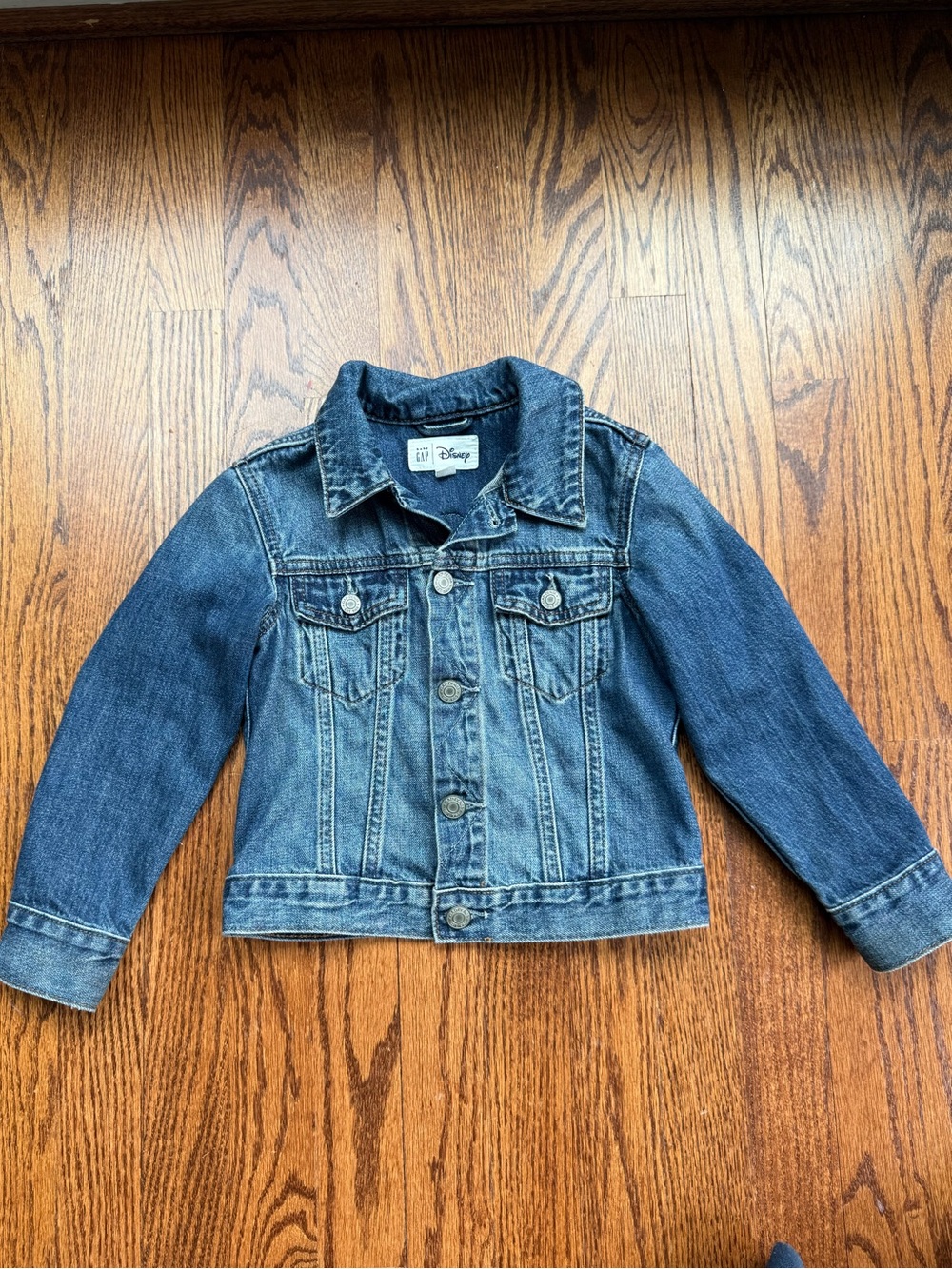 Gap × Disney Mickey Mouse Icon Denim Jacket Sz 4 - Picture 2 of 5